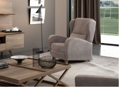 Luxus Relaxsessel Lesesessel Modernes Design Einsitzer Taupe Modern